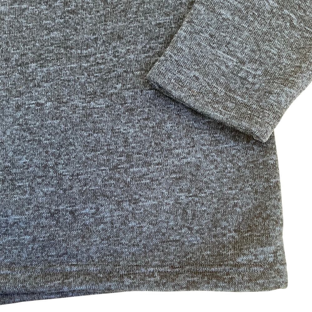 Eddie Bauer Mens Sz L NWT Radiator Sweater Fleece 1/4 Shady Blue Heathered Blue - Picture 13 of 15